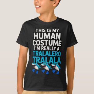 Camiseta Tralalero Tralala Disfraz Humano Gracioso Meme Hal