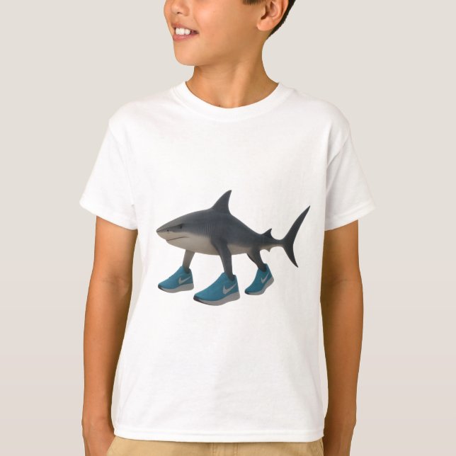 Camiseta Tralalero Tralala Shark with shoes (Anverso)