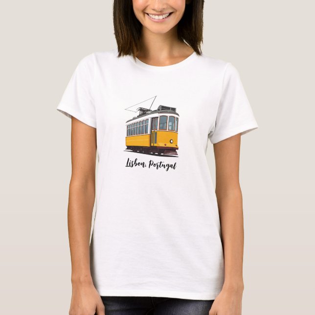 Camiseta Tramo amarillo de Lisboa Portugal (Anverso)