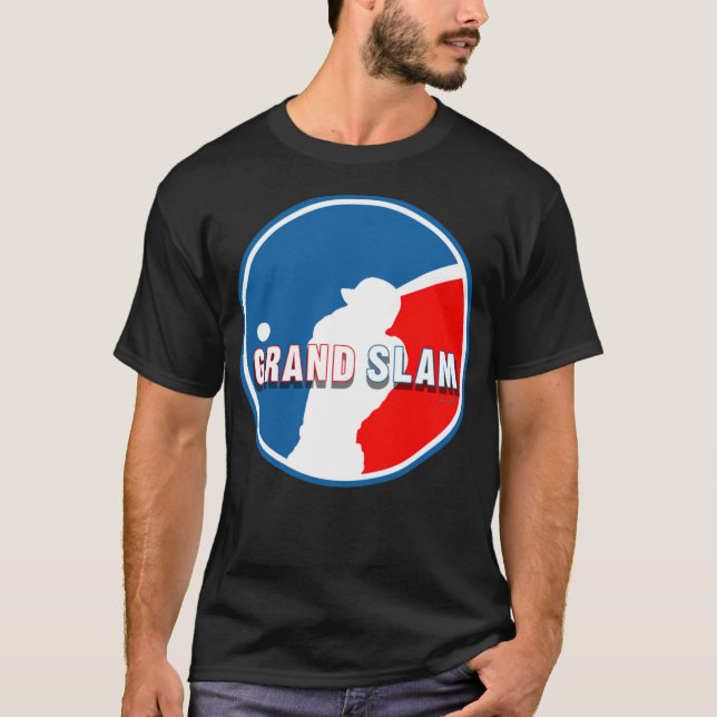 Camiseta Tramo de arena de grano de béisbol de Grand Slam (Anverso)