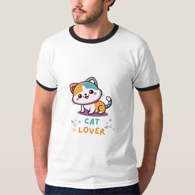 Camiseta Tramo de gato multicolor (Anverso)