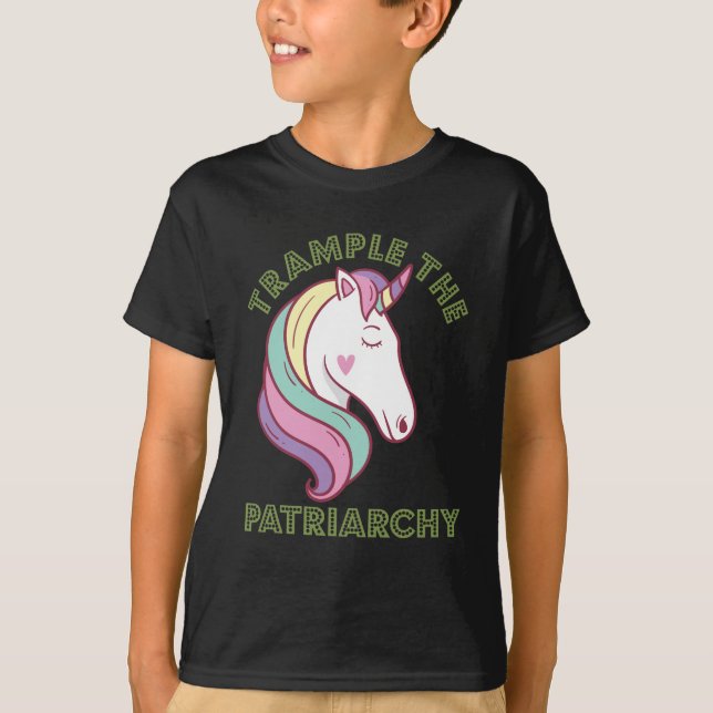 Camiseta Trampa a la feminista Unicornio (Anverso)