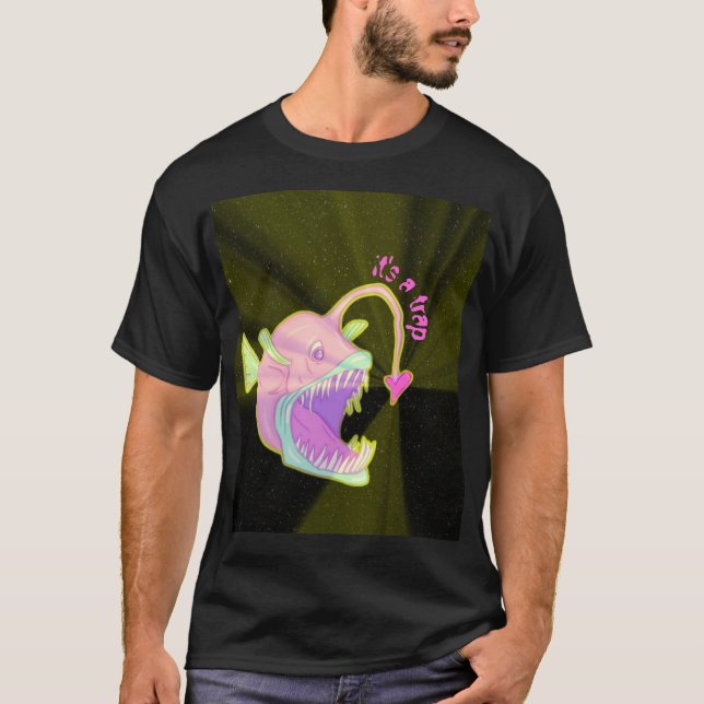 Camiseta Trampa de amor de peces angulares (Anverso)
