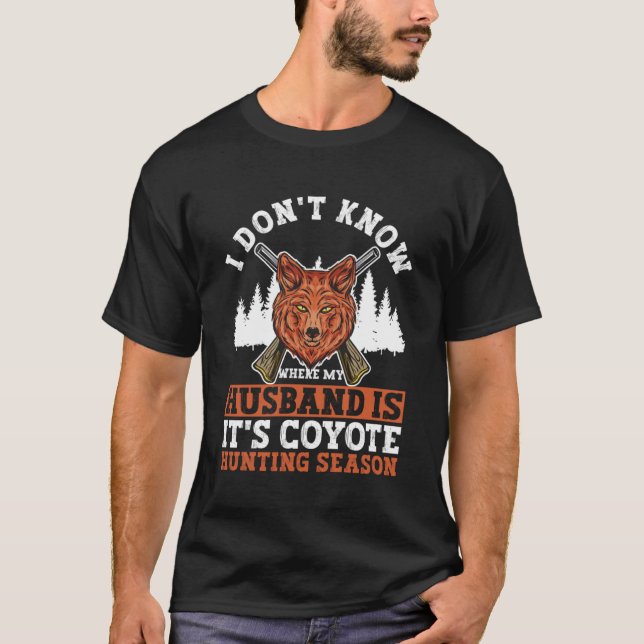 Camiseta Trampa de coyote y caza de coyotes (Anverso)
