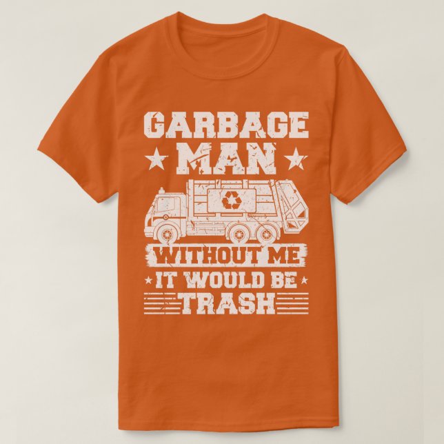Camiseta Trampa de hombre de basura (Diseño del anverso)