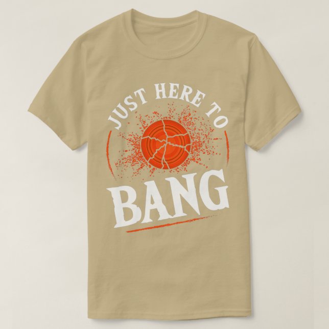 Camiseta Trampa justo aquí a Bang Clay (Diseño del anverso)