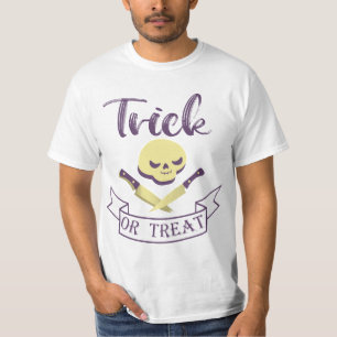 Camiseta Trampa o trate los huesos cruzados de los cráneos