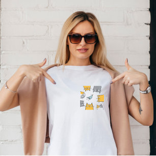 Camiseta Trampa para Gatos Divertido Lindo Caos Arte de Gat