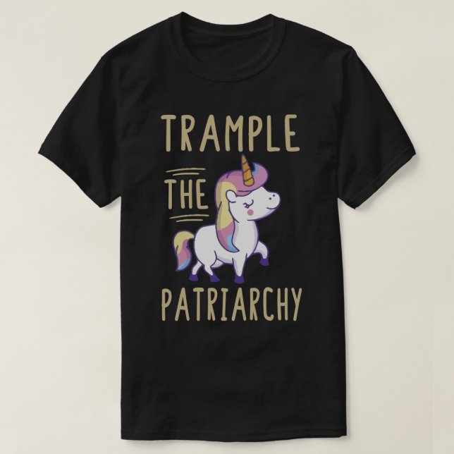 Camiseta Trample El Patriarcado, Feminista, Rompa La Patri (Diseño del anverso)