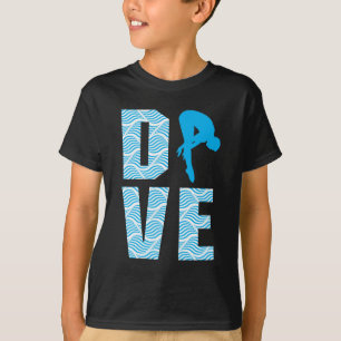 Camiseta Trampolín de la plataforma del buceador del regalo