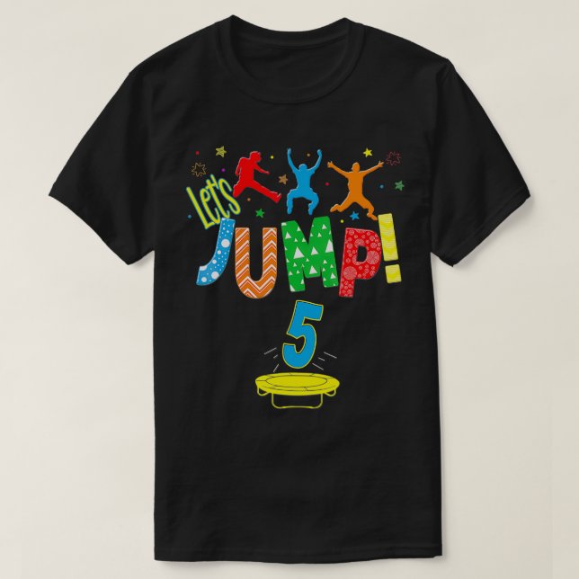 Camiseta Trampoline 8º Ataque de cumpleaños fuera del Fiest (Diseño del anverso)