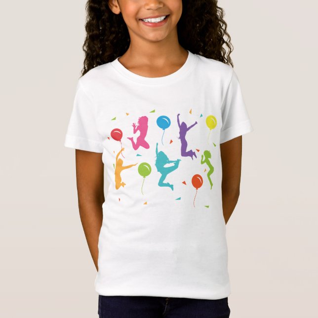 Camiseta Trampoline Birthday Party T-Shirt para Chicas (Anverso)