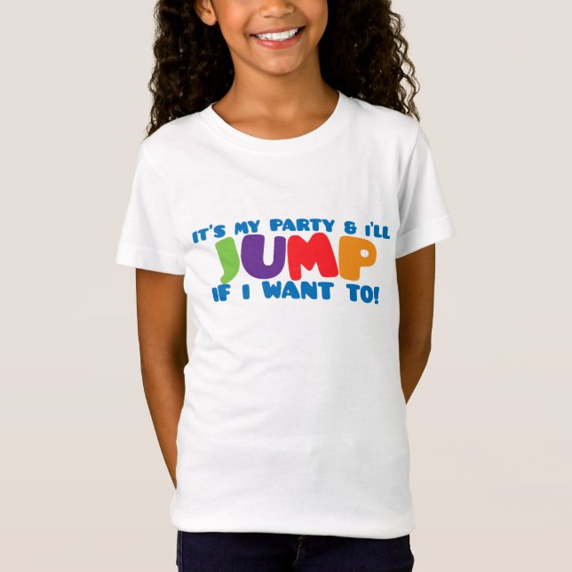 Camiseta Trampoline Jump Birthday T-Shirt (Anverso)