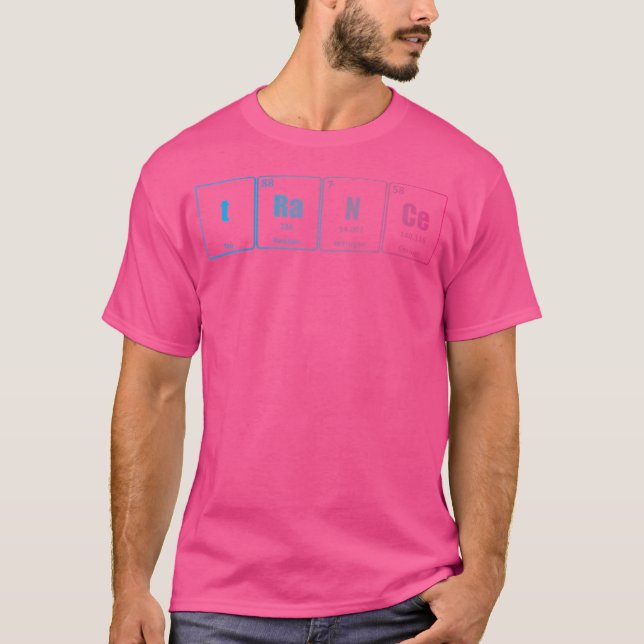Camiseta Trance Periódico Table Science Rave Edm (Anverso)