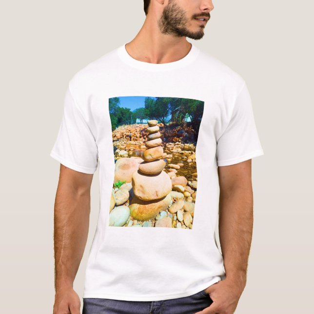 Camiseta Tranquil Balancing Rocks (Anverso)