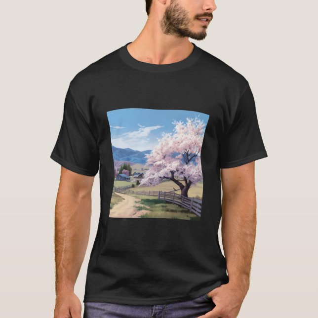 Camiseta Tranquil Blossom Hway Countryside Residence (Anverso)