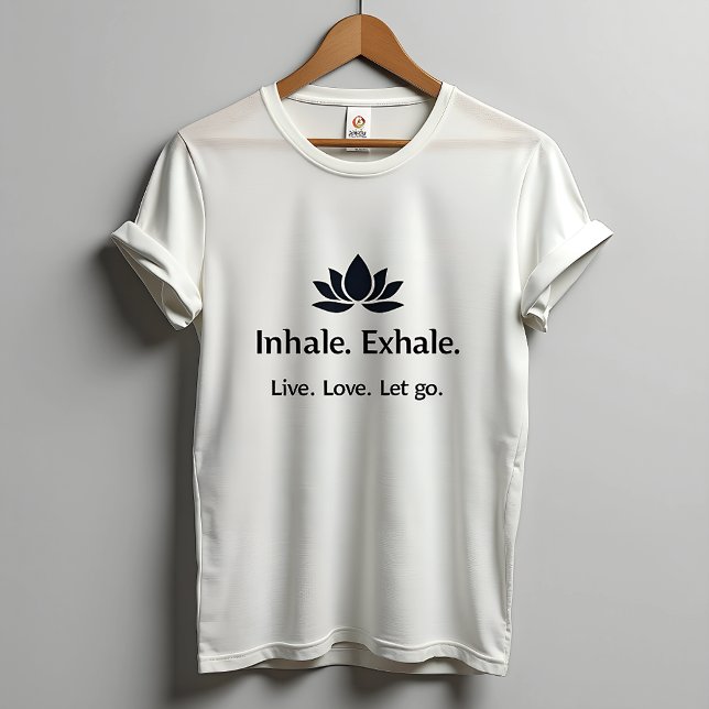 Camiseta Tranquil Lotus: Inspiración inhalatoria femenina (Subido por el creador)