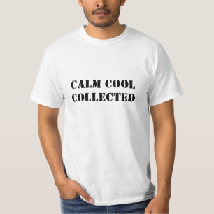 Camiseta Tranquila colección de tipografía moderna negra di
