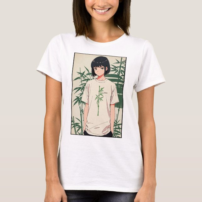 Camiseta tranquila de Bamboo Stalk (Anverso)