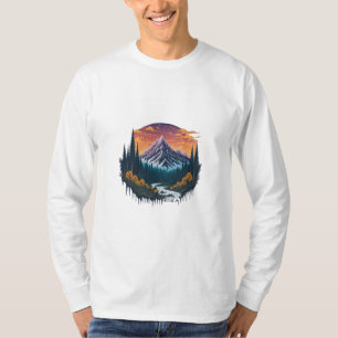 Camiseta Tranquila en la escena natural