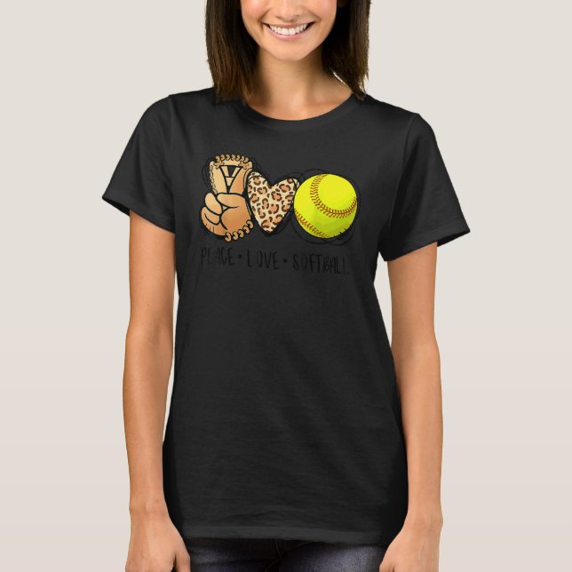 Camiseta Tranquilas madres de softball de amor Softba Día d (Anverso)