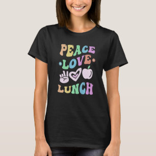 Camiseta TRANQUILIDAD AMOR ALMUERZO SEÑORA Retro Cafetería