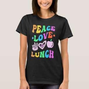 Camiseta TRANQUILIDAD AMOR ALMUERZO SEÑORA Retro Cafetería