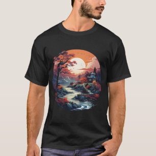Camiseta Tranquilidad del paisaje japonés