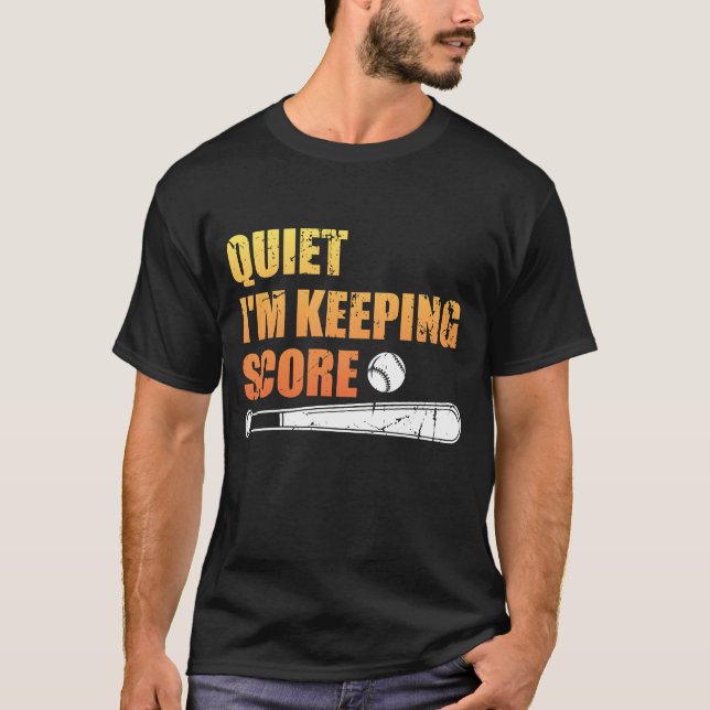 Camiseta Tranquilidad divertida del Scorekeeper del (Anverso)