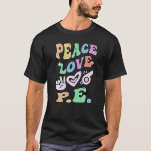 Camiseta TRANQUILIDAD P E Gimnasio Retro Escuela Groovy