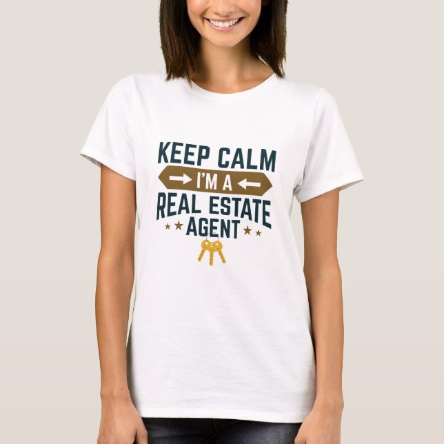 Camiseta Tranquilidad, soy agente inmobiliario (Anverso)