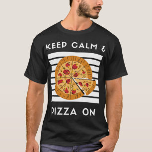 Camiseta Tranquilidad y pizza en la divertida pizza Lover P