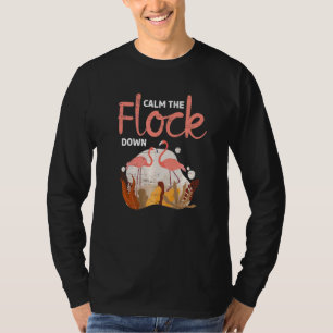 Camiseta Tranquilizar A La Rebelión Ladys Melanin Flamingo