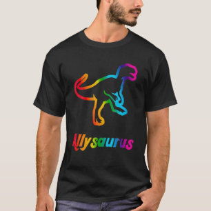 Camiseta Trans Ally Allysaurus Orgullo Gay LGBTQ Trans Flag