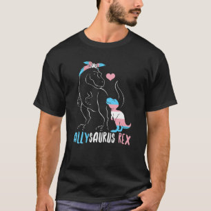 Camiseta Trans Allysaurus Dinosaur Rex Saurus Transgender L