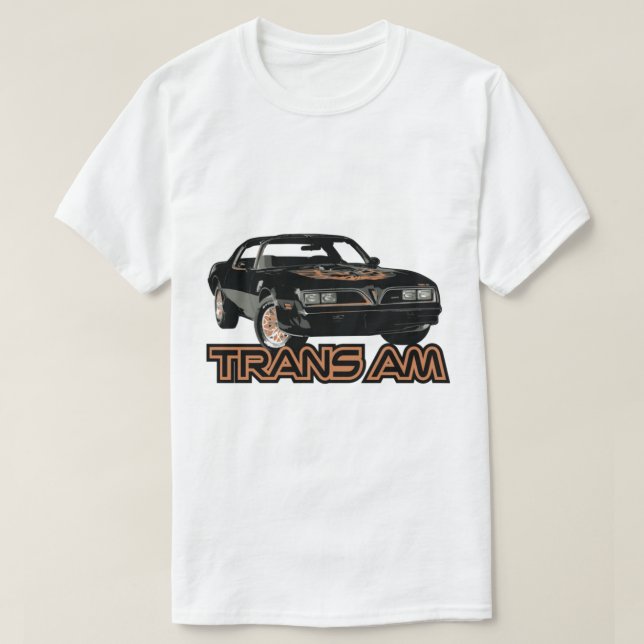 Camiseta Trans am Smokey y el arte de cine de bandit car (Diseño del anverso)