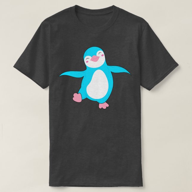 Camiseta Trans Flag Colors Penguin Pride Transgender I (Diseño del anverso)