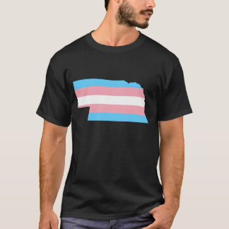 Camiseta Trans Flag Nebraska LGBT Pride Support boy