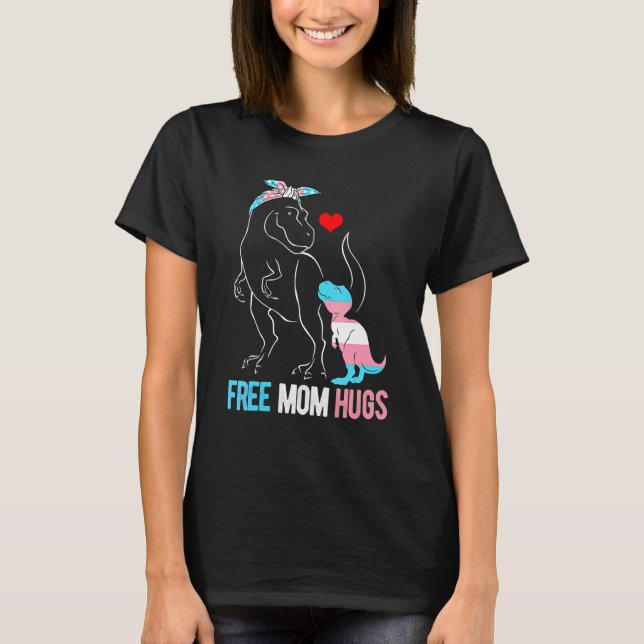 Camiseta Trans Free Mom Abg Dinosaur Rex Mama Transgender P (Anverso)