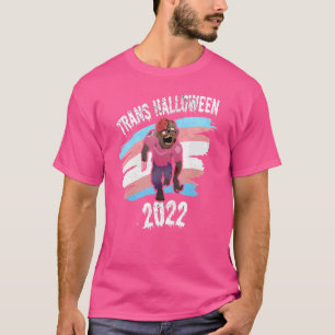 Camiseta Trans Halloween 2022 Spooky Trans Pride Zombie Laz
