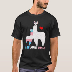 Camiseta Trans Llama Free Tía Abraza al orgulloso aliado tr