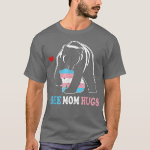 Camiseta Trans Mama Free Mama Abraza Al Transgénero Arcoiri