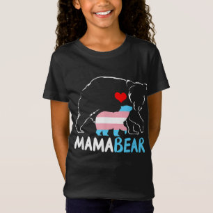 Camiseta Trans Mama Osa Orgullosa Mamá Arcoiris Moda Transg
