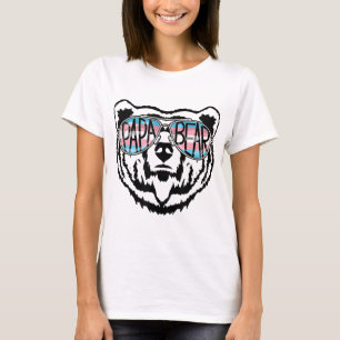 Camiseta Trans Papa oso orgulloso padre aliado transgénero 