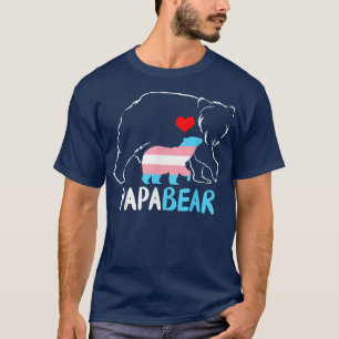 Camiseta Trans Papa Oso Orgulloso papá Arcoiris transgénero