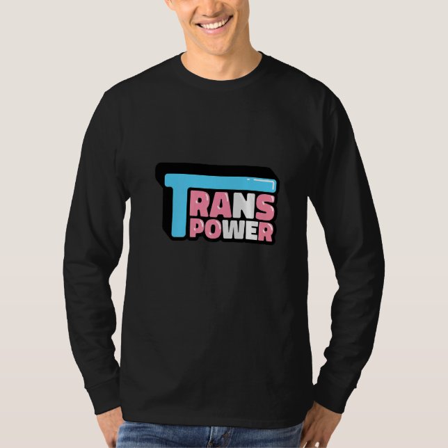 Camiseta Trans power LGBT   (Anverso)