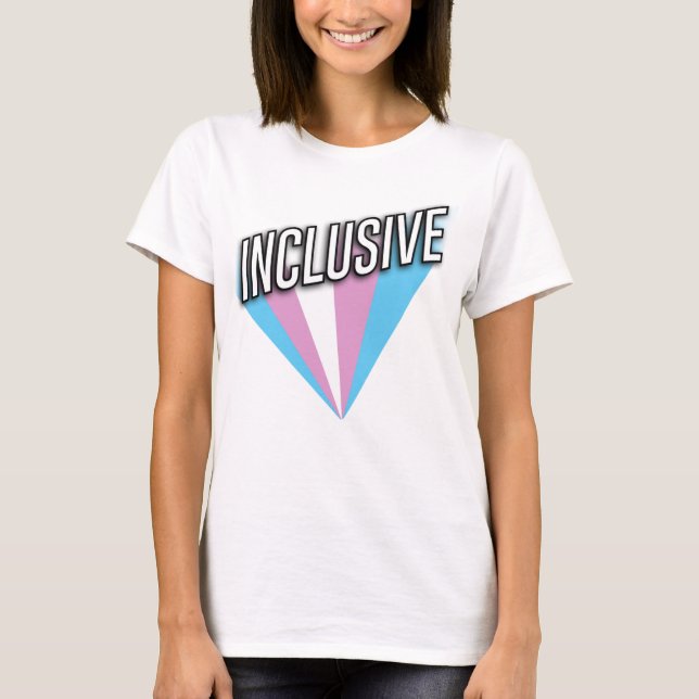 Camiseta Trans Pride Burst - Inclusive (Anverso)