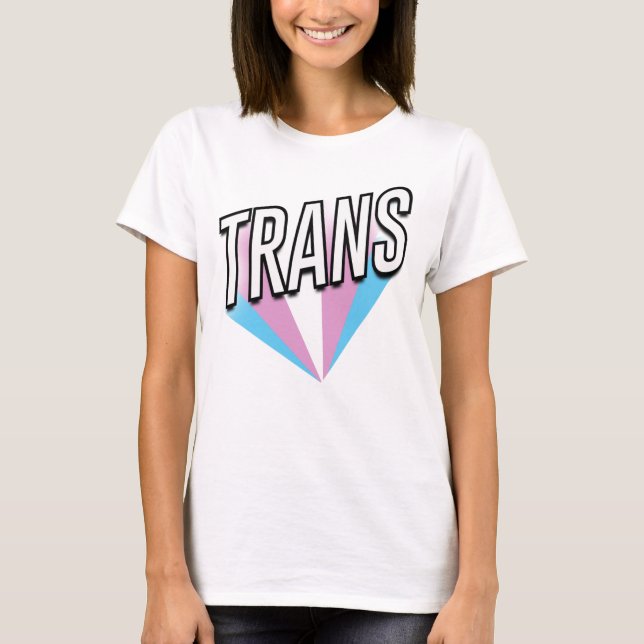 Camiseta Trans Pride Burst Trans (Anverso)