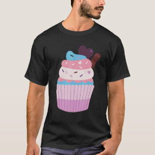 Camiseta Trans Pride Chibi Cupcake Transgender