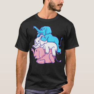 Camiseta Trans Pride Elephant Pile Transgender